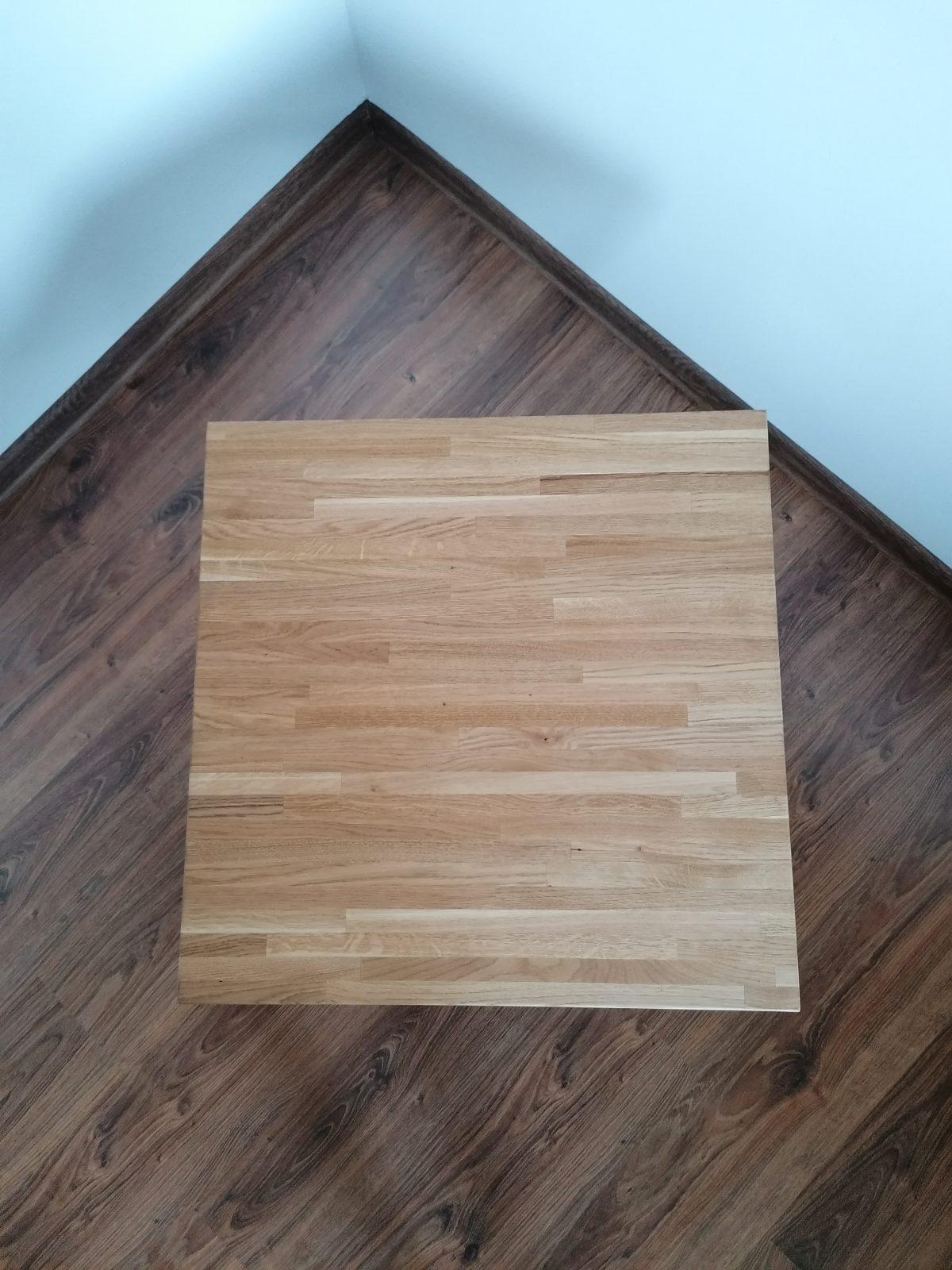 Stolik kawowy loft z drewna i metalu 4